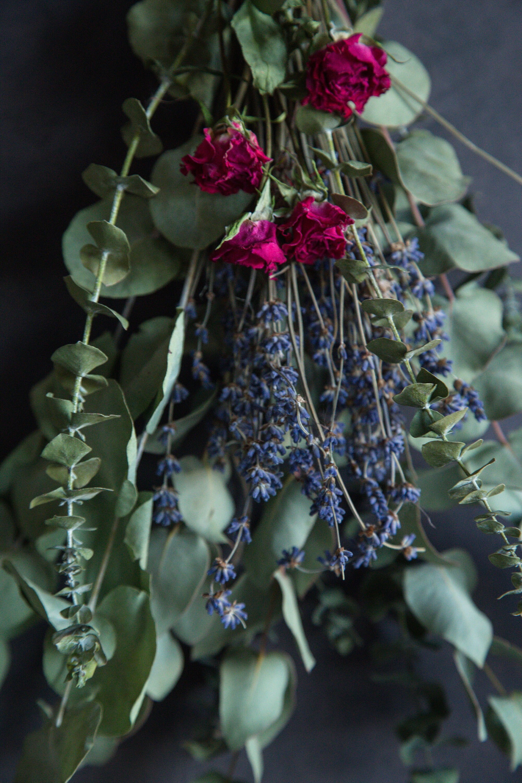 Natural Shower Eucalyptus Bunch With Dried Lavender | Shower Bundle ...