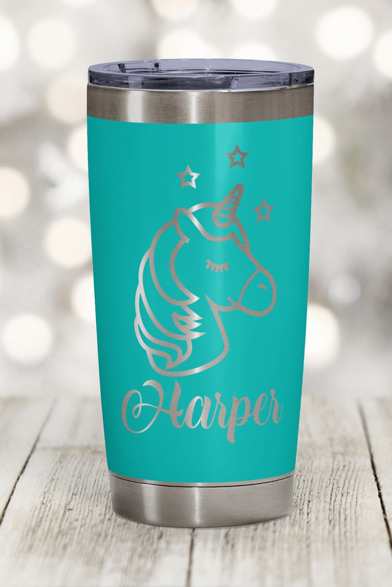 Personalized Unicorn Tumbler 20 or 30oz Unicorn Gift for Etsy
