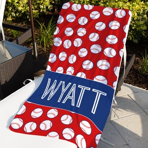 Baseball Beach Towel - Etsy