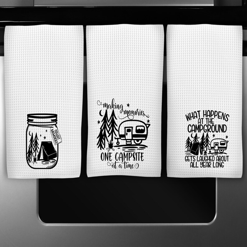 Camper Kitchen Towel Camping Gift Camp Kitchen RV Decor Etsy