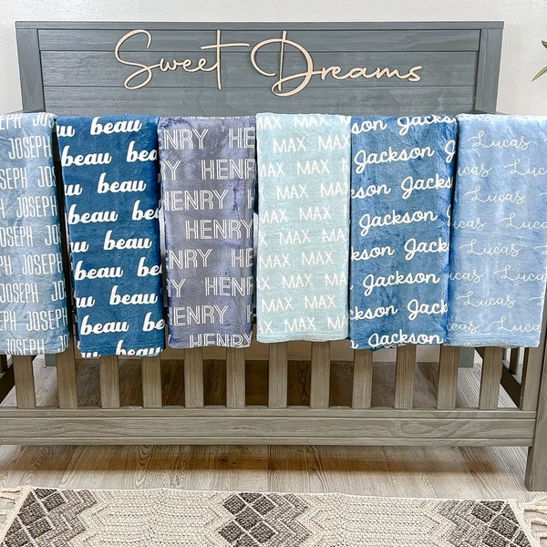 Personalized Baby Blanket With Name For Girls and Boys | Custom Baby Blanket | Newborn Blanket | Fleece Baby Blanket | Baby Shower | CB