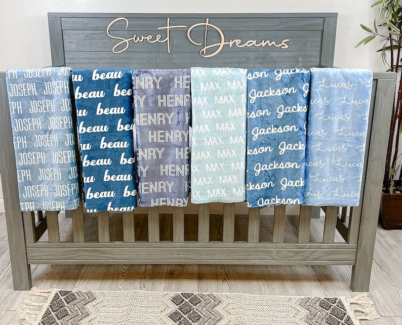 Personalized Baby Blanket With Name For Girls and Boys | Custom Baby Blanket | Newborn Blanket | Fleece Baby Blanket | Baby Shower | CB