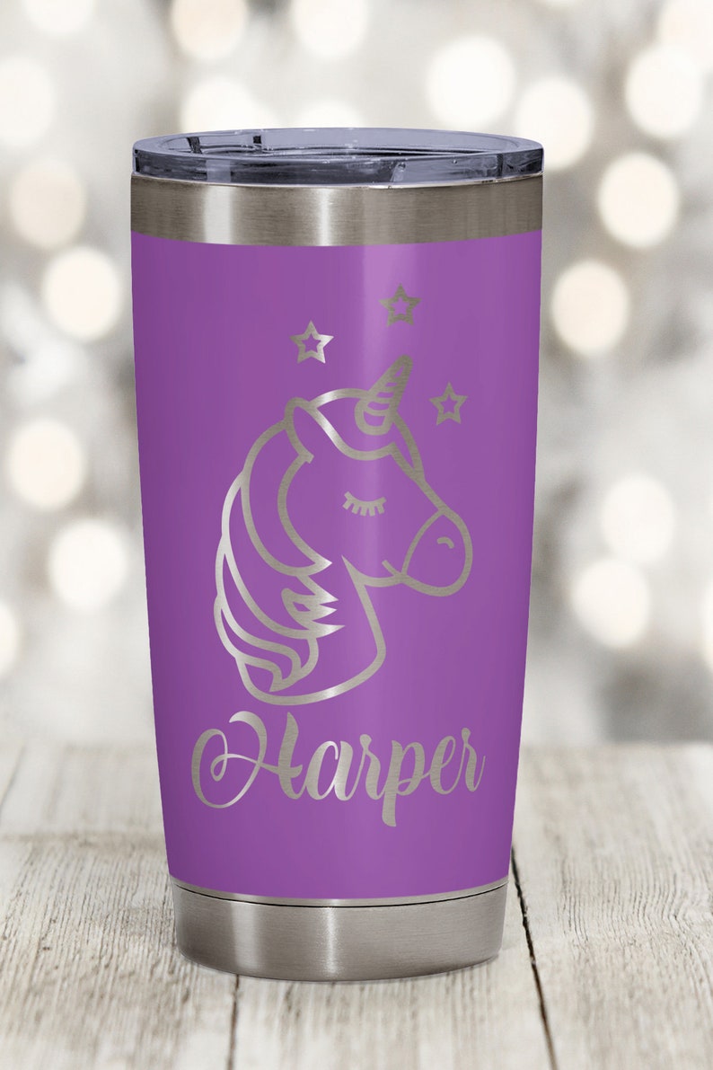 Personalized Unicorn Tumbler 20 or 30oz Unicorn Gift for Etsy