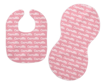 Bib and Burp Cloth Set
