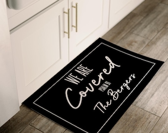 Personalized "We Are Covered" Doormat: Psalm 91 Scripture Rug