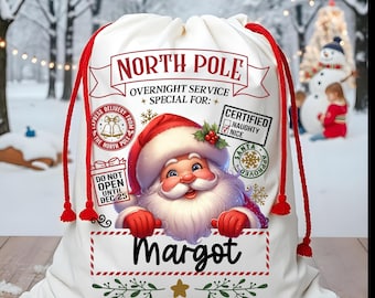 Personalized Santa Sack: Extra Large Christmas Gift Bag