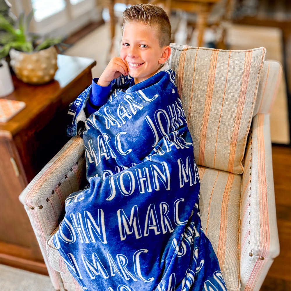 Artsadd Personalized Blanket For Kids Baby With Name Custom Mermaid