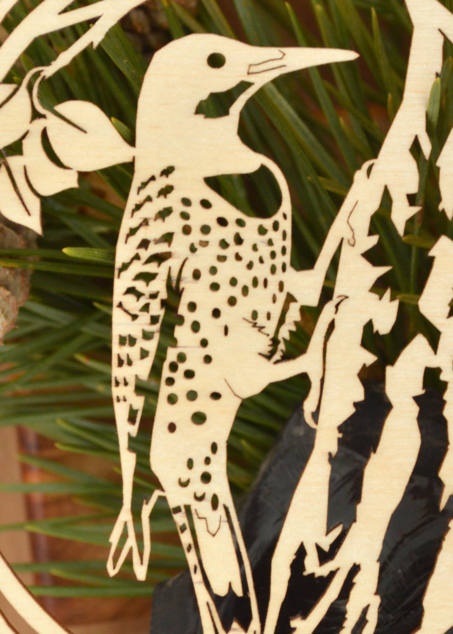 Wooden Northern Flicker Ornament Wood-cut Flicker Decoration - Etsy