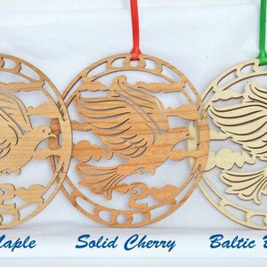12 Days of Christmas woodcut ornament set image 5