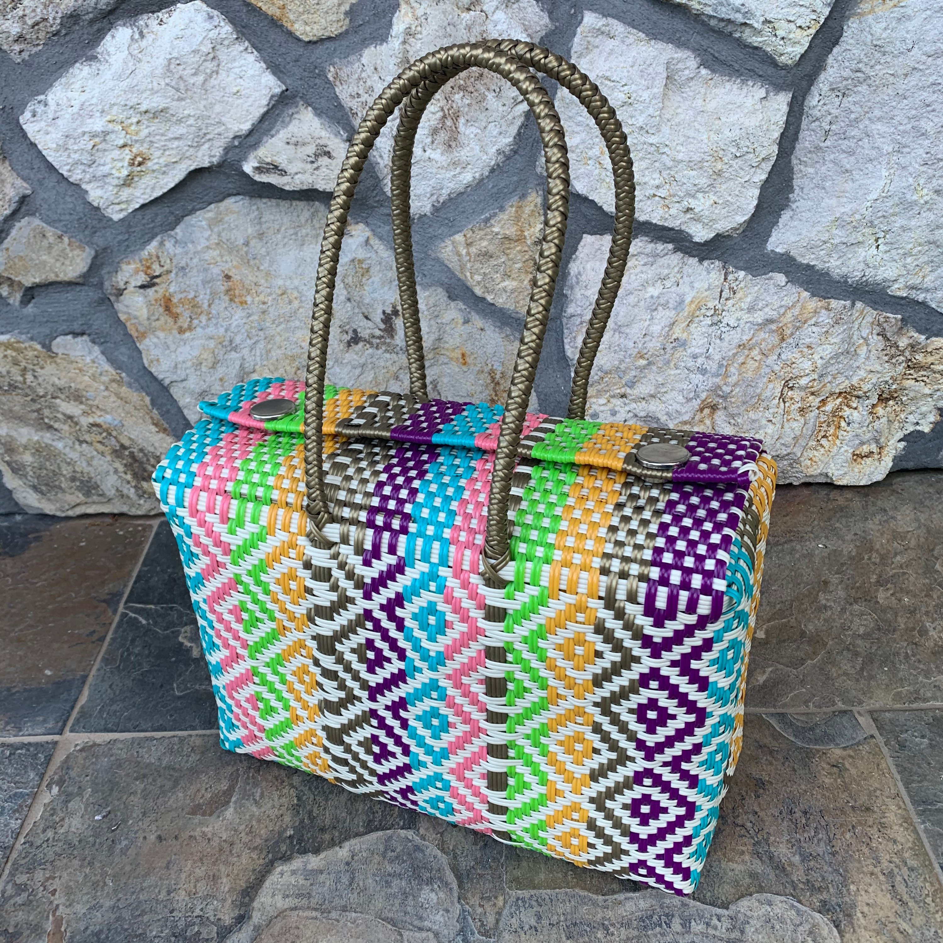 Mexican handbag. Boho bags. Hand woven bags. Multicolor bag. Etsy