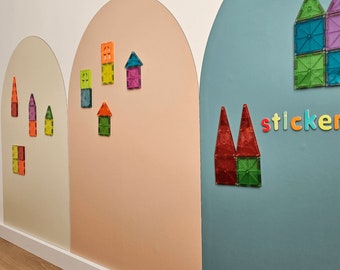 Adesivo murale lavagna magnetica multifunzionale - Montessori - cameretta dei bambini