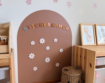 Magnetic chalkboard wall decal Magnetic wall decal playroom Montessori kids room Magnetic chalkboard for toddler gift