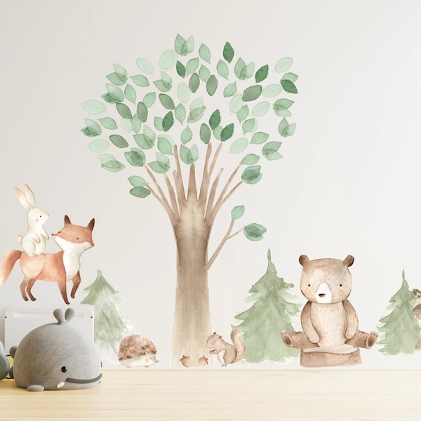 Luxus Wandtattoo Kinderzimmer Wald Bilder