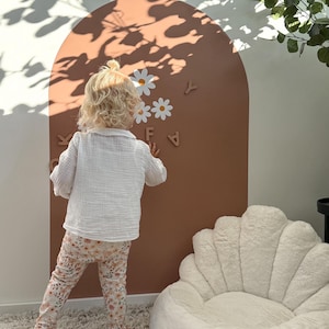 Magnetic Chalkboard Wall Decal Arch XL 43.3 inches × 29.5 inches - Montessori Kids Room Decor - Erasable Play and Learning Board - Gift for Kids