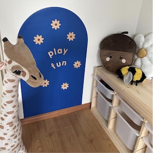 Magnetic chalkboard wall decal Magnetic wall decal playroom Montessori kids room Magnetic chalkboard for toddler gift - removable -