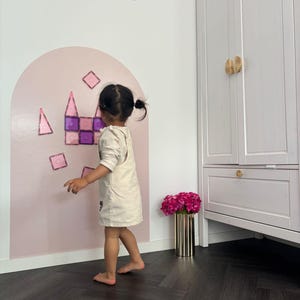 Sticker mural tableau noir magnétique - 100 cm x 80 cm - multifonctionnel - Montessori - chambre d&#39;enfant - cadeau