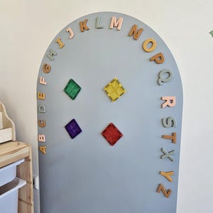 Magnetic chalkboard wall decal Magnetic wall decal playroom Montessori kids room Magnetic chalkboard for toddler gift