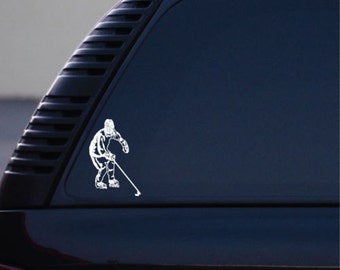Roller Hockey Vinyl Decal Small © 2013 Laced Up Decals SKU:Roller Hockey Sm
