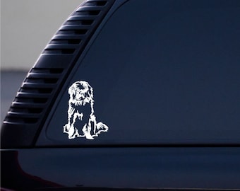 Newfoundland Dog vinyl decal small © 2013 Laced Up Decals SKU:Newfoundland Dog 33 small