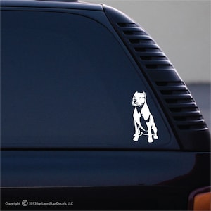 Dogo Argentino Vinyl Decal Sm © 2013 by Laced Up Decals SKU:Dogo Argentino dog Small