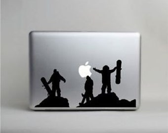 Calcomanía para MacBook Burton de snowboard © Calcomanías con cordones SKU:Snowboarding- 33