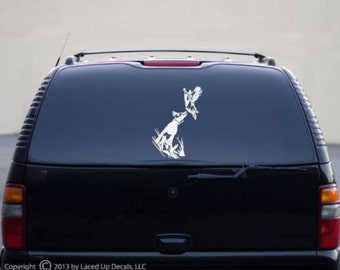 Bird dog vinyl decal © 2013 Laced Up Decals SKU:Bird dog big 33