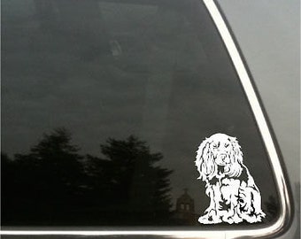 Cocker Spaniel Vinyl Decal Sm © 2013 Laced Up Decals SKU:Cocker Spaniel Dog vinyl decal 33 small