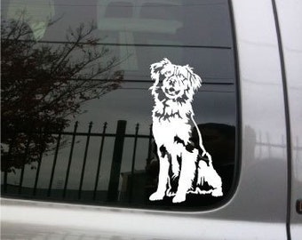 Australian Shepherd Dog vinyl decal small © 2013 Laced Up Decals SKU:Australian Shepherd Dog 33 small