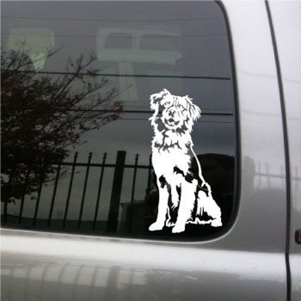 Australian Shepherd Dog vinyl decal small © 2013 Laced Up Decals SKU:Australian Shepherd Dog 33 small