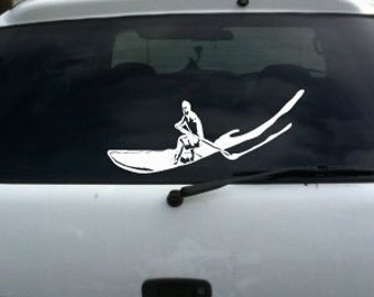 Stand Up Paddle Board Surfing Vinyl Decal big © 2013 Laced Up Decals SKU:Stand Up Paddle Board Surfing 33 big