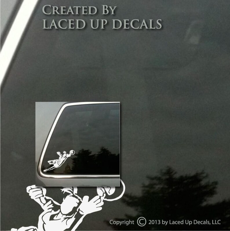 Womens Soccer Goalie Save Vinyl Decal Sm © 2013 Laced up Etsy