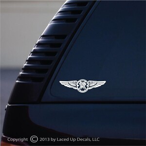 Aviation Rescue Swimmer Badge Vinyl Decal Sm © 2013 Laced Up Decals SKU:Aviation Rescue Swimmer Badge