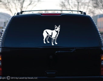 Australian Cattle Dog Vinyl Decal Big © 2013 Laced Up Decals SKU:Australian Cattle Dog Vinyl Decal Big