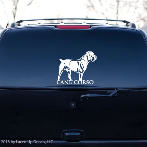 Cane Corso decal © 2013 Laced Up Decals SKU:cane corso 33 big