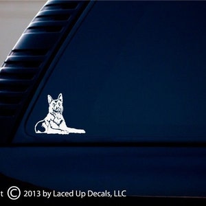 Malinois dog Vinyl Decal small © 2013 Laced Up Decals SKU:Malinois dog Vinyl Decal small