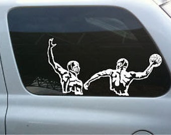 Water Polo Players Vinyl Decal Lg © 2013 Laced Up Decals SKU:Water Polo Players Vinyl Decal 33 large