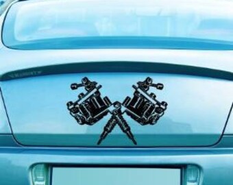 Tattoo Studio Wandaufkleber 99x59 Cm – Vinyl Aufkleber Mit Logo, Wasserdicht, Für Fenster & Wände