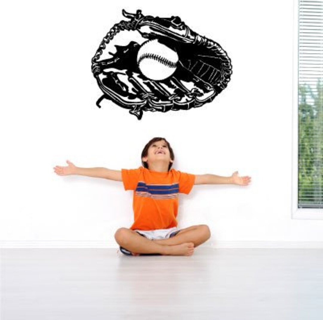 Baseball Mitt Huge Wall Vinyl Decal © 2013 Laced up Decals Skubaseball Mit Huge Wall Etsy