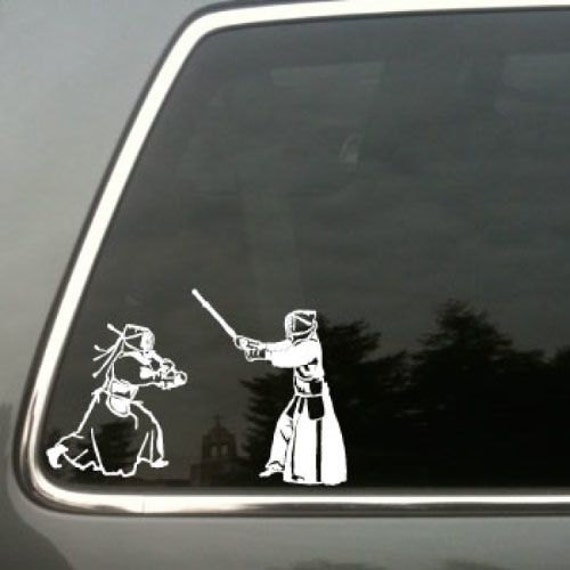 Kendo Vinyl Decal Sm © 2013 Laced Up Decals SKU:Kendo Vinyl Decal 33 small