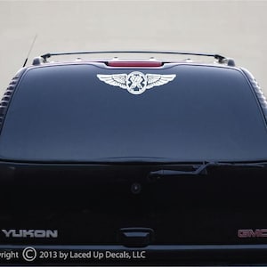 Aviation Rescue Swimmer Badge Vinyl Decal Lg © 2013 Laced Up Decals SKU:Aviation Rescue Swimmer Badge Big