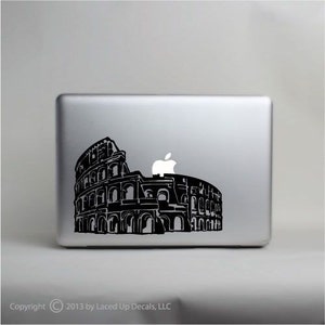 Roman Colosseum macbook skin vinyl decal © 2013 Laced Up Decals SKU:Roman Colosseum 33 small