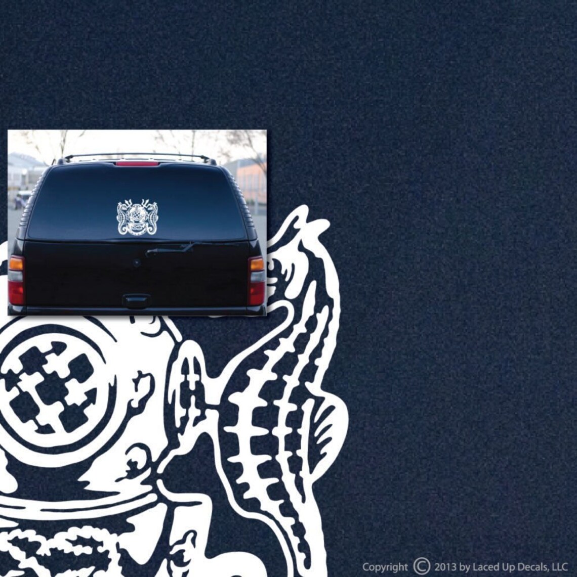 Master Diver Insignia Vinyl Decal Large © 2013 Laced up Decals Sku ...
