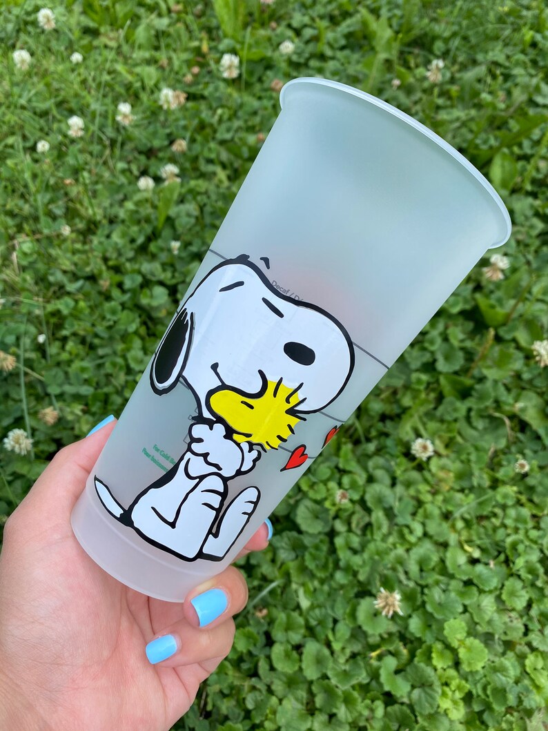 Snoopy Starbucks Cold CupPersonalizedSnoopy Cadeau Etsy