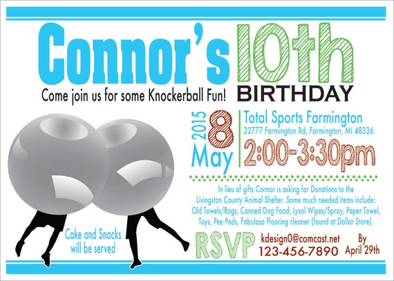 Knockerball Party Inviation Etsy - 53 best connors roblox party images party roblox cake