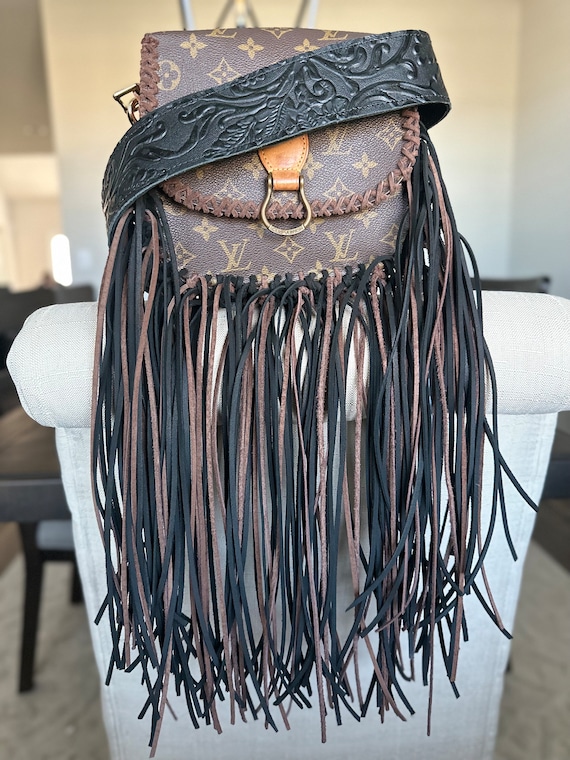 Upcycled LV Braided Fringe Wristlet – Anagails