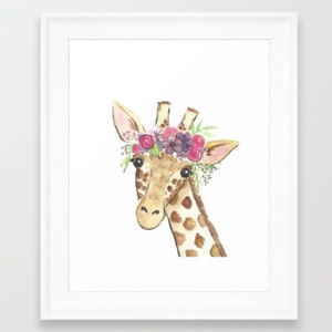 Giraffe printable - nursery printable - giraffe nursery print - baby giraffe - digital download