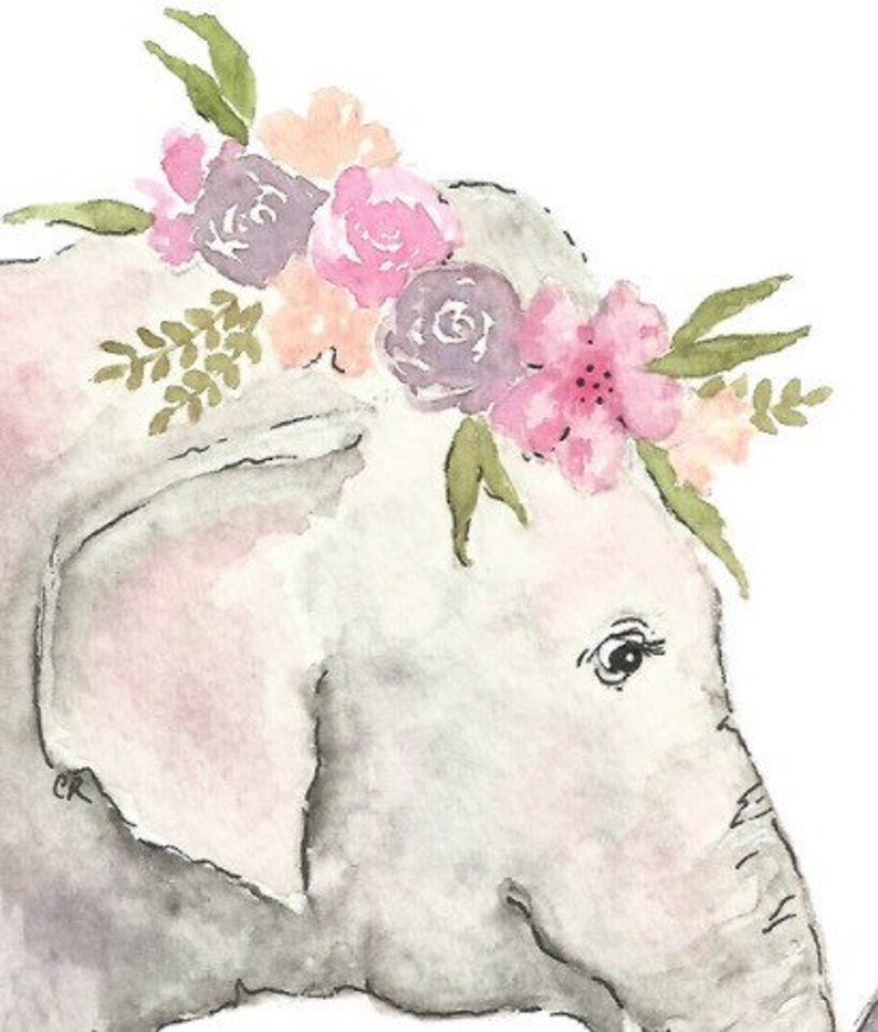 Elephant Printable Elephant Nursery Print Digital Download - Etsy