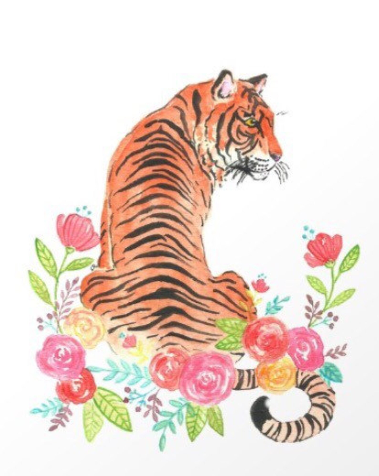 Tiger Print Tiger Printable Nursery Printable Tiger - Etsy