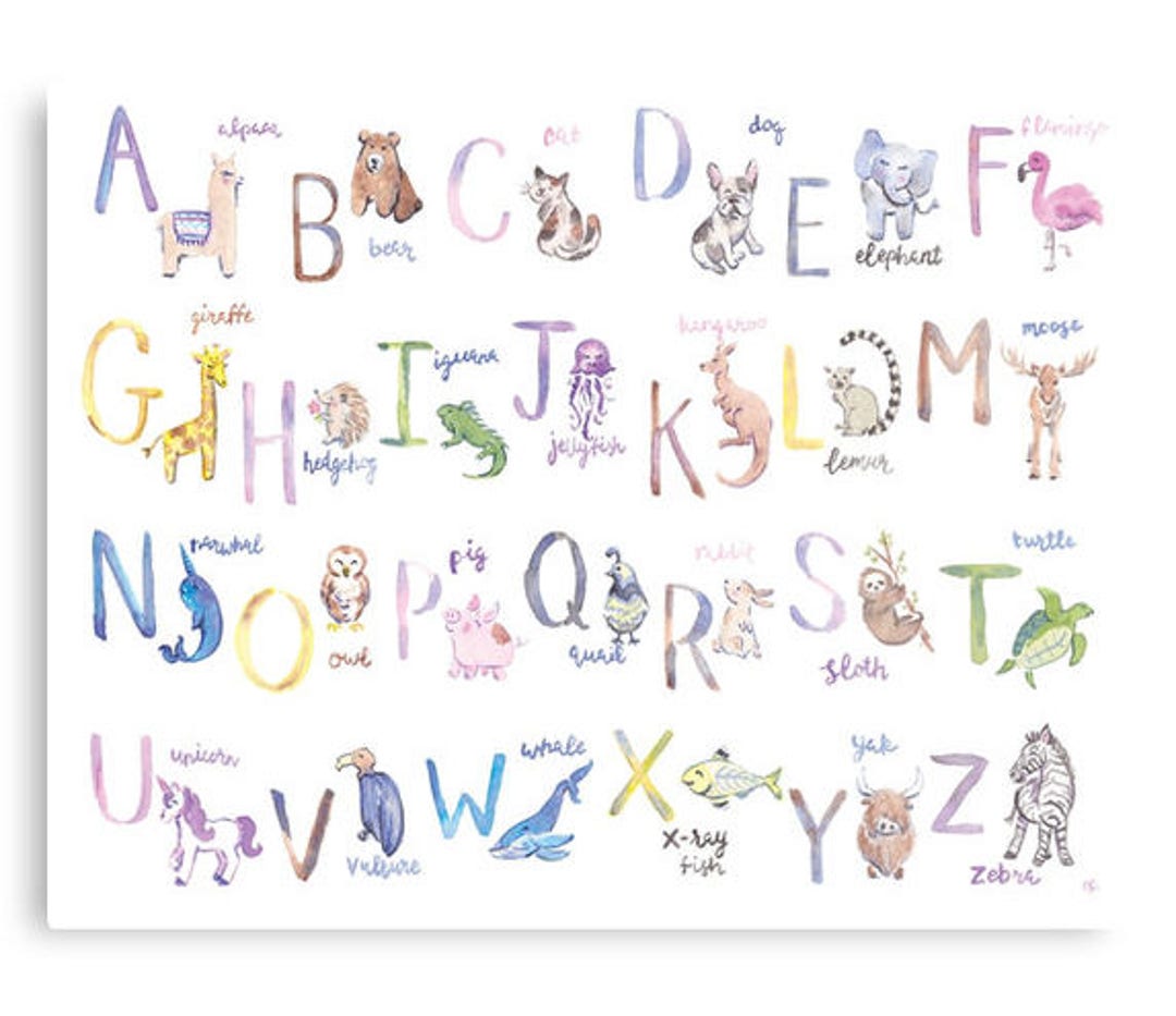 Alphabet Animals - Alphabet Printable - Alphabet Printable - Homeschool ...