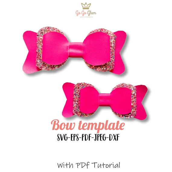 Svg Bow Template Bow Pattern for Cricut Bow Digital File Etsy